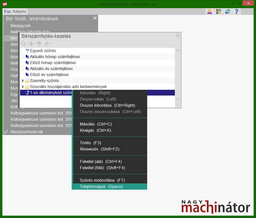 Szűrés beállításai