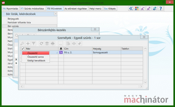 Művelet választása