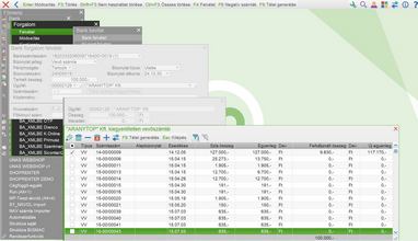 Automata mód esetén felajánlott számlák
