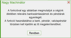 Kezdő tájékoztató üzenet