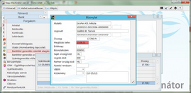 Átutalási megbízás párbeszédablaka