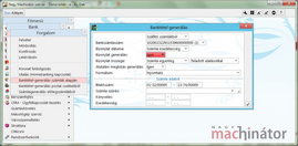 Banktétel generálás szállítószámla alapján