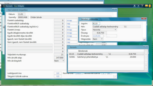 Havi adatok - Bérelemek