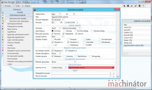 Számlasorozat felvétel egyszerűsített számla formával