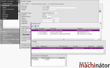 Menetlevelek a bizonylatban
