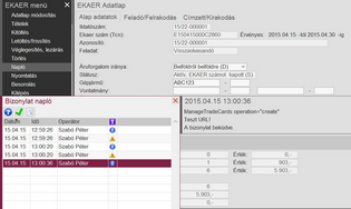 Napló lekérdezése
