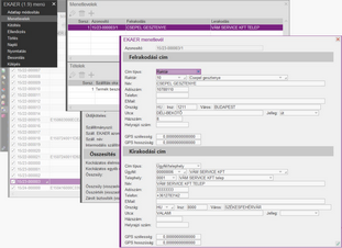 EKÁER menetlevél felrakodási-lerakodási cím