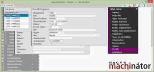 EKÁER menüpont a szállítólevélben