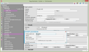 EKÁER azonosító megadása a sajátcímben