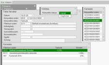 Könyvelési irány kitöltésnél