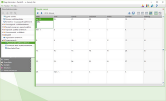 Szállítható fuvarok lekérdezése naptárnézetben