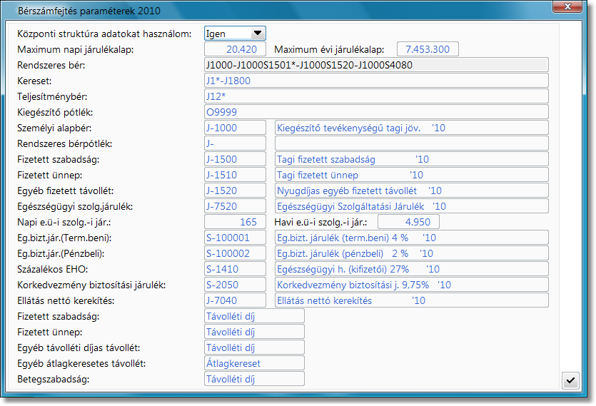 Számfejtés paraméterek&nbsp;