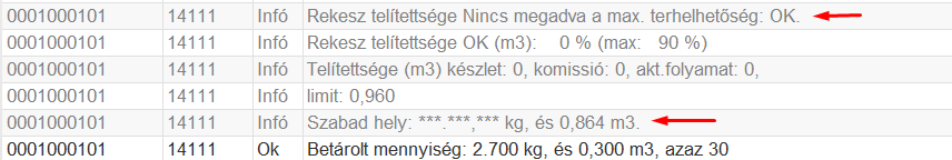 A futási adatokban a súlyfigyelés kikapcsolása