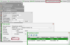 Számlafelvétel pénztártátelből