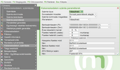 Kiskereskedelem paraméterek