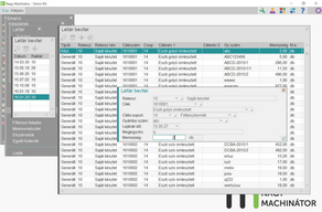 Táblázatos leltár bevitel