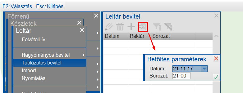 Feltöltés elindítása