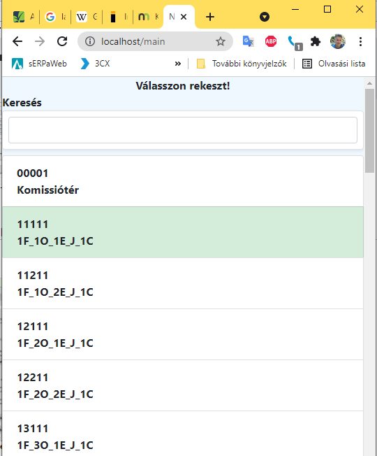 Rekesz &nbsp;választása