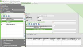 Kiszolgálási terv beállítása raktárhoz