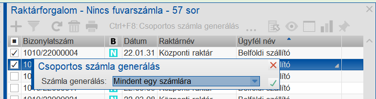 "Mindent egy számlára"