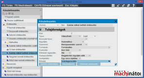 Szűréstulajdonságok ajánlott beállítása