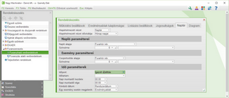 Naptárnézet beállítása