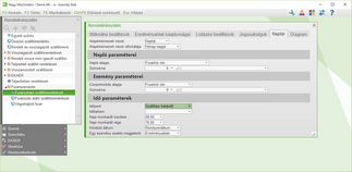 Naptár beállítás