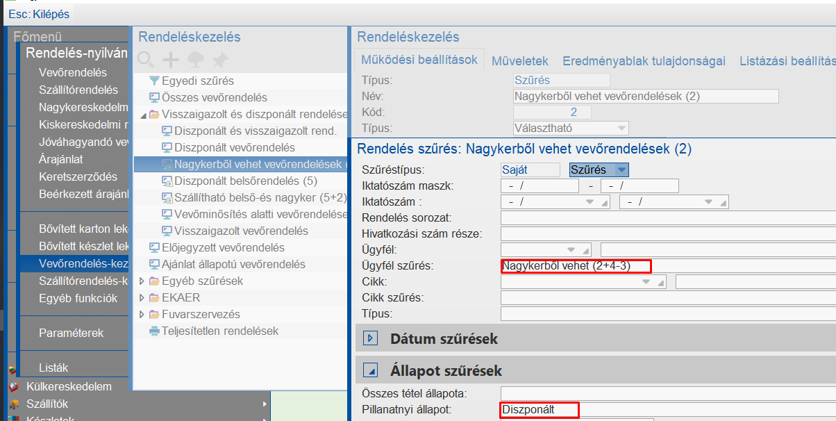 Nagykerből vásárolható vevők rendelései