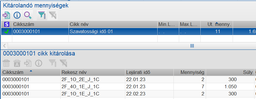 megajánlott szavtossági idő 11 kg esetén