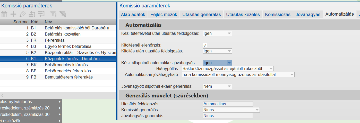 Automatizálás darabáru esetén