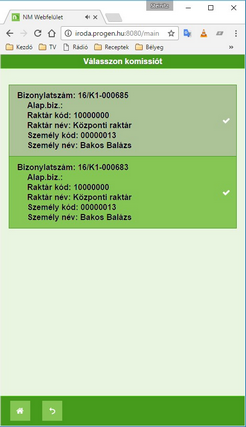 Mérhető komissió utasítások