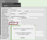 Számlakibocsátás tiltása rossz saját adószám esetén