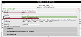 Saját listaforma létrehozása