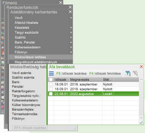 Áfa időszak lezárás