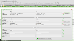 Ügyféladat módosítás a NAV Számla Importerben