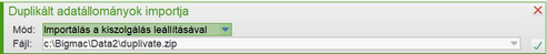 Fájlimport állományegyesítés előtt