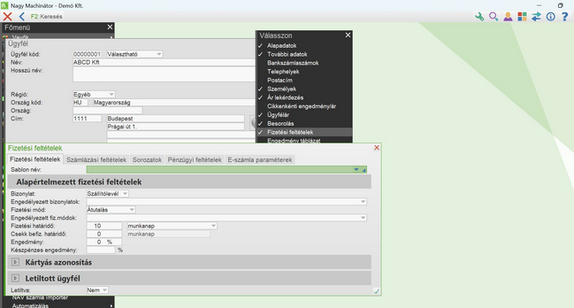 Új fizetési feltételek