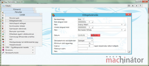 Elszámolási előleg lista