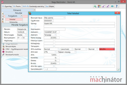 Pénztártétel NELEFA beállítása