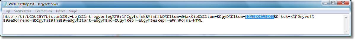 Query a Jegyzettömben