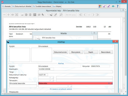 Dokumentum gyűjtő választás és besorolás megadása
