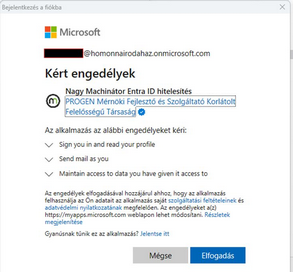 Engedélyezett fiók