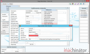 Skontó kapcsolódó tétel rögzítése
