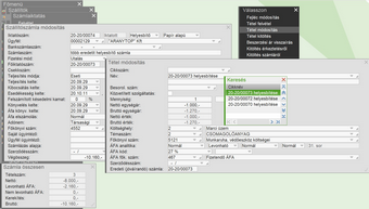 Számlatételenkénti helyesbítés