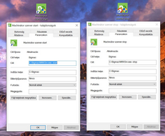 Ikonok a szerver indításához-leállításához