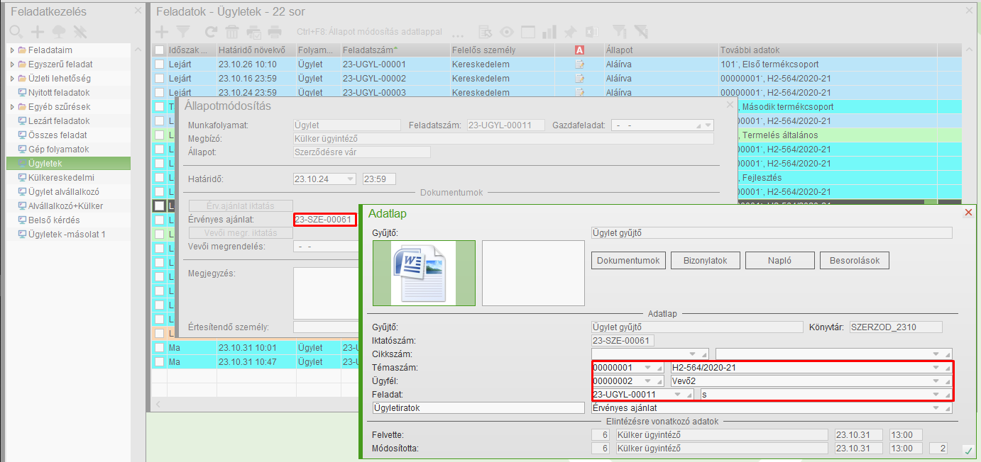 Iktatott dokumentum lekérdezése