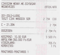 Dezizás kiegyenlítés a számlaképen