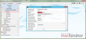Előlegszámla rögzítése