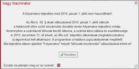 Folyamatos szolgáltatás megszűnése