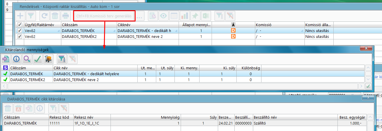 Kitárolási utasítás